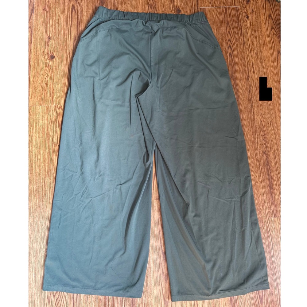 Old Navy Extra High-Waisted SleekTech Pleated Trousers Wide Leg XXL green